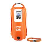 Eco Nylon PVC 20L 28L 35L Triathlon Swimming Buoy With Phone Bag