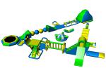 30*30m Pvc Tarpaulin Floating Water Park For Entetainment / Outdoor Activity