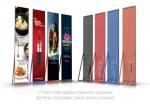 Cascade Connection LED Poster Display Base Style For Exhibitions Airports
