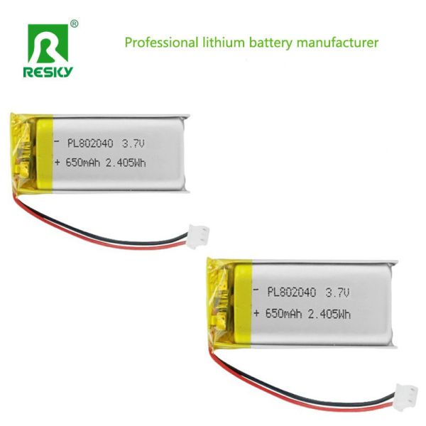 Power Lithium Cell 802045 3.7V 750mAh Rechargeable Lithium Ion Polymer Battery