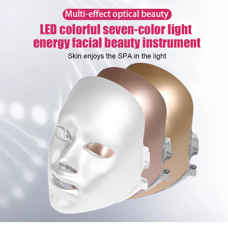 Professional 7 Colors Led PDT Phototherapy Beauty Mask Light Up Therapy Led Face Mask