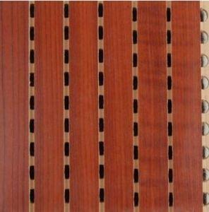 China 12mm Thickness Decorative Wooden Grooved Acoustic Panel for Ceiling and Wall factory