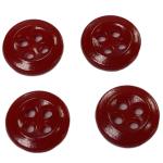 Fireman Uniforms Clothing Melamine Buttons 18L Red Color