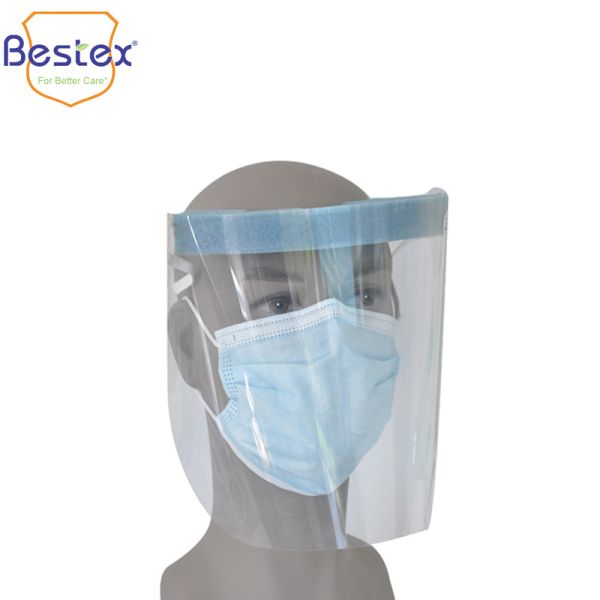 China OEM PET Ant Saliva 32*22cm Virus Isolation Face Shield factory