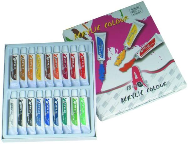 Beautiful Art Painting Colours Art Primary Colors 6 X 12ml / 12 X 12ml / 18 X