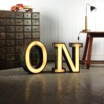 Customized Vintage Metal Backlit Signage Letters LED 3D Illuminated Signs for
