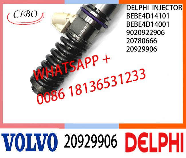 Common Fuel Diesel Injector 20929906 BEBE4D14101 BEBE4D14001 9020922906 20780666 E3.18 for VOL D16 3512 TIER 3