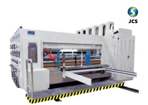 China Flexo Corrugated Box Printing Machine With Rotary Die Cutting Machine factory
