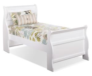 China modern single bed pine wood factory