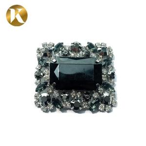 China Luxury Europe Style Crystal Shoe Buckles 5.5cm*4.8cm With Super Durability factory