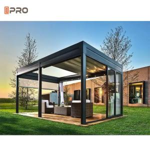 China Fully Automatic Bioclimatic Louvered Modern Aluminium Pergola Outdoor Gazebo factory